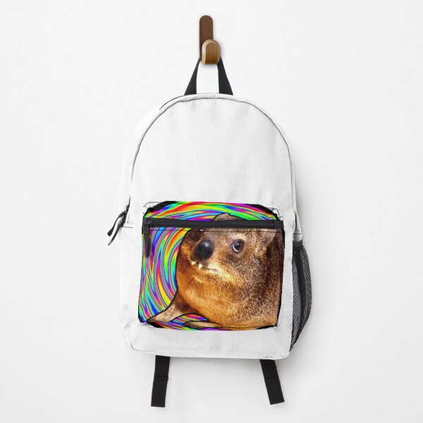 Item preview, Hyrax Rainbow Vortex Trippy Psychedelic Art Print designed and sold by CanvasArtCo.