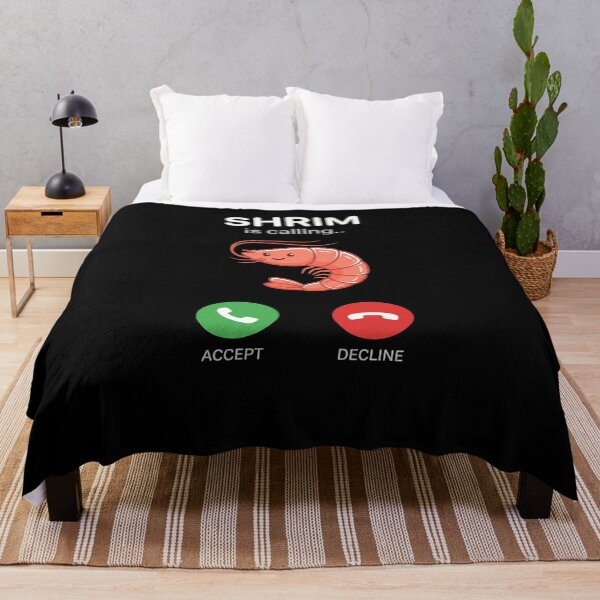 Item preview, Shrimp Is Calling Seafood Lover Funny Incoming Call Humor designed and sold by SofenArt.