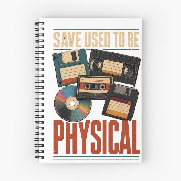 Item preview, Save Used to Be Physical Retro Storage Media Vintage Tech Design designed and sold by Print Loft.