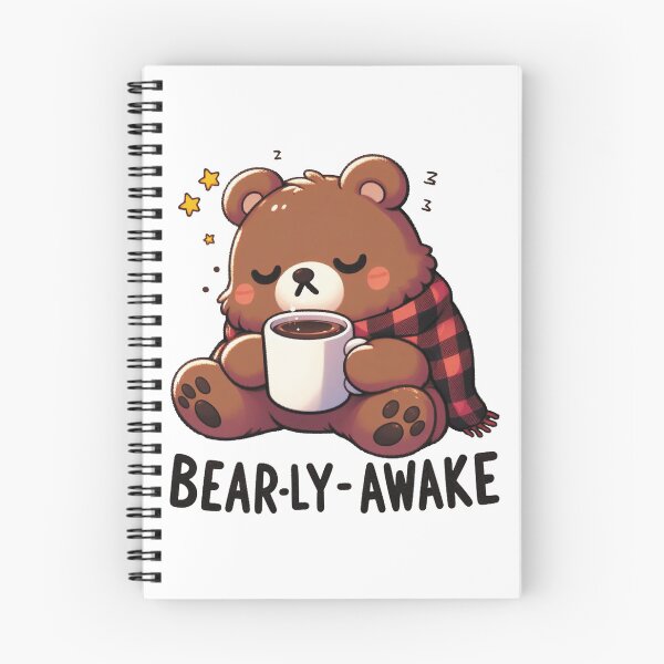 Item preview, Bearly Awake Funny Bear And Coffee designed and sold by FurAndFlaireg.