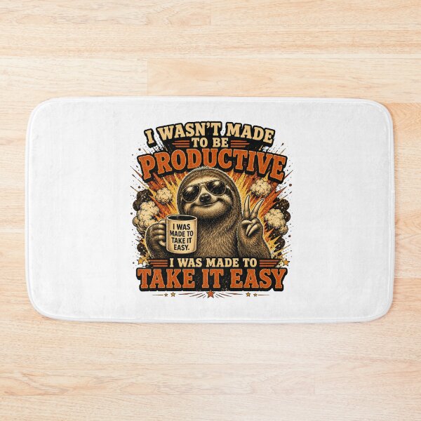 Item preview, I Was Made To Take It Easy Funny Sloth Vintage Retro T-Shirt Design designed and sold by Cavalier-org.
