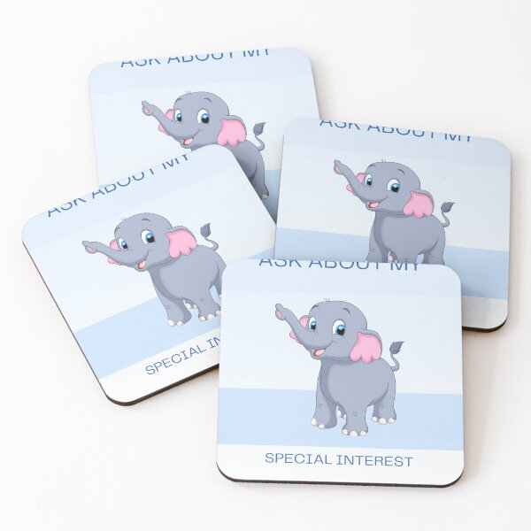 Item preview, Ask About My Special Interest Cute Elephant Graphic designed and sold by Shadrach Roo.