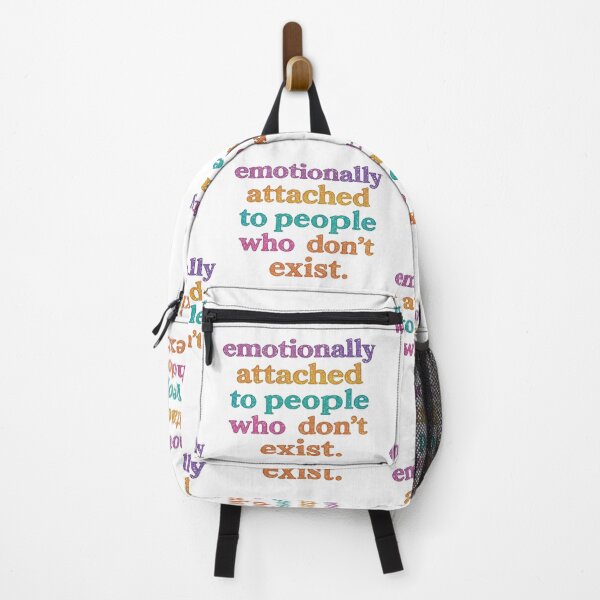 Item preview, Emotionally Attached to People Who Don't Exist | Funny Book Lover Typography designed and sold by BookedAndDesign.