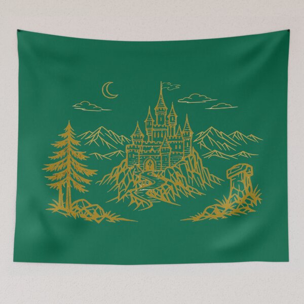 Item preview, Minimalist Fantasy Castle designed and sold by KungPowUnicorn.