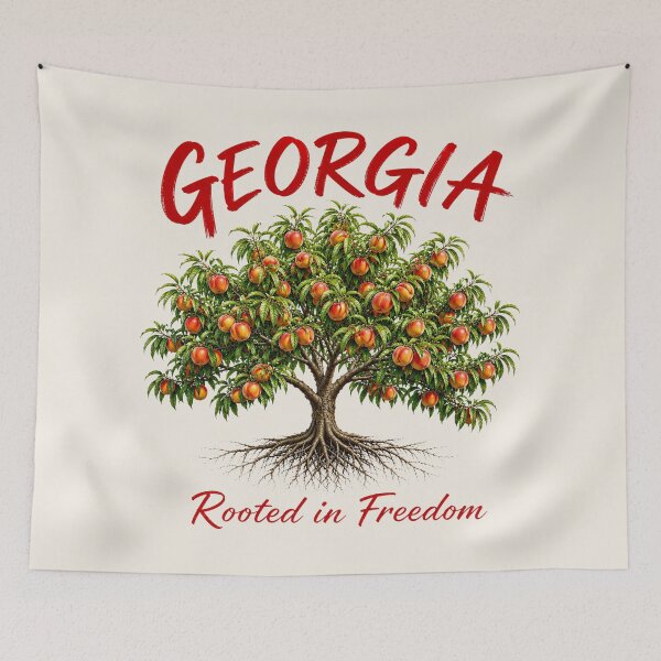 Item preview, Georgia Peach Tree Rooted in Freedom designed and sold by The-Drip-Studio.