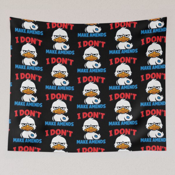 Item preview, I Don't Make Amends Funny Accountability Duck designed and sold by TeeTimeTreasure.