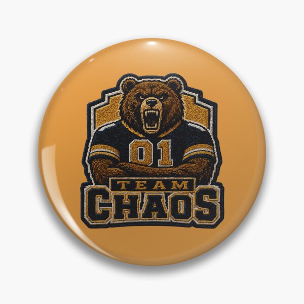 Item preview, Team Chaos Embroidered Patch | Varsity Bear Sports Parody designed and sold by AbderraimArt.