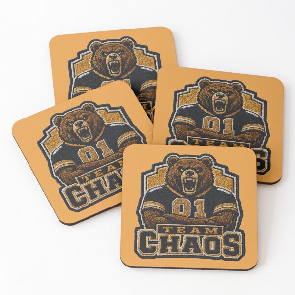 Item preview, Team Chaos Embroidered Patch | Varsity Bear Sports Parody designed and sold by AbderraimArt.