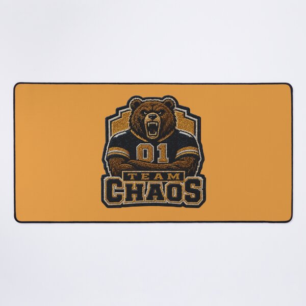 Item preview, Team Chaos Embroidered Patch | Varsity Bear Sports Parody designed and sold by AbderraimArt.