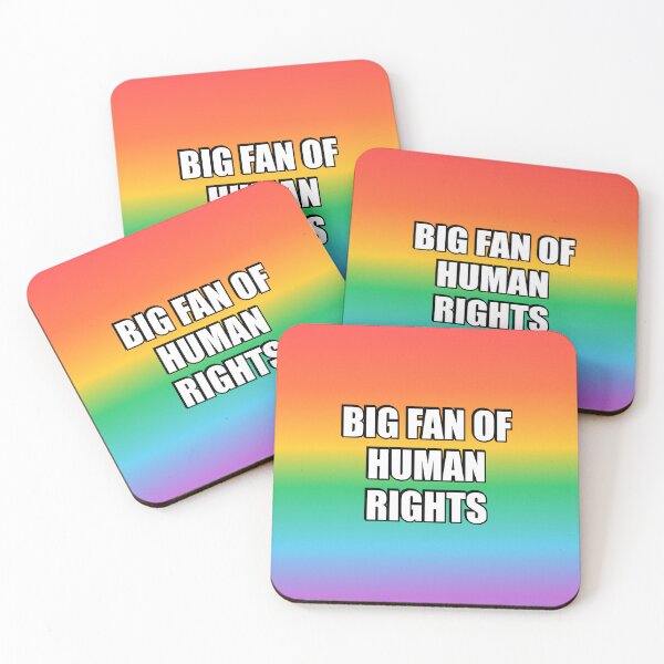 Item preview, LGBT Pride Rainbow - Big Fan of Human Rights designed and sold by Inspirationmotivation.