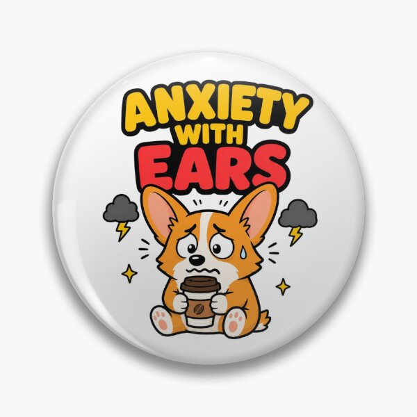 Item preview, Anxious Corgi Coffee Panic Gift designed and sold by Gentlestate.