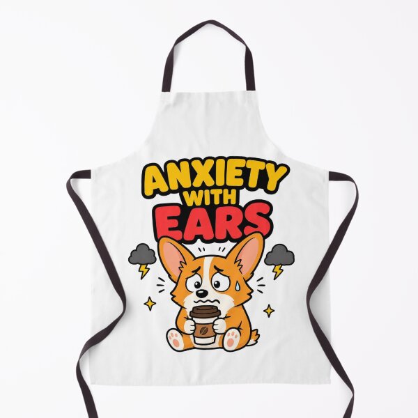 Item preview, Anxious Corgi Coffee Panic Gift designed and sold by Gentlestate.
