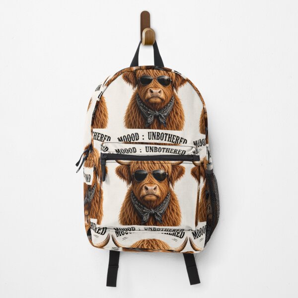 Item preview, MOOOD Unbothered Highland Cow designed and sold by BagFactoryUK.