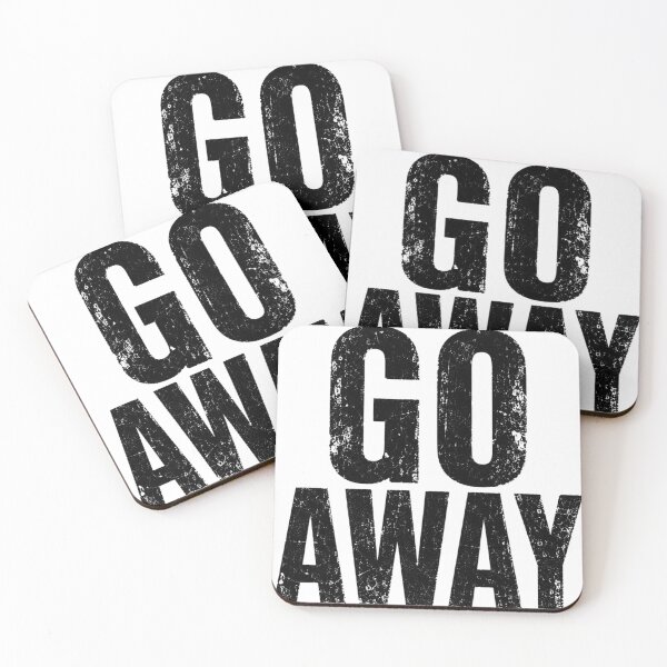 Artikelvorschau, „Geh weg!“ Vintage-Shirt mit Used-Look-Typografie | Lustiger Spruch für Introvertierte | Minimalistisches, sarkastisches Grafik-T-Shirt entworfen und verkauft von Diesel outlaw .