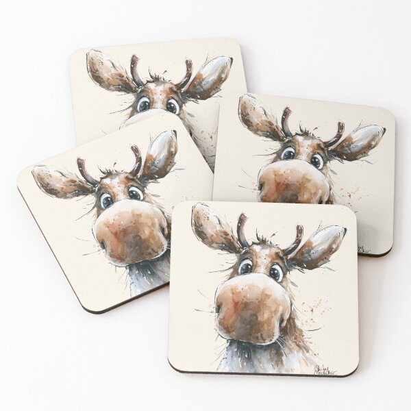 Item preview, Elijah the Moose BY SHiRLeY MacARTHuR designed and sold by Shirley MacArthur Art.