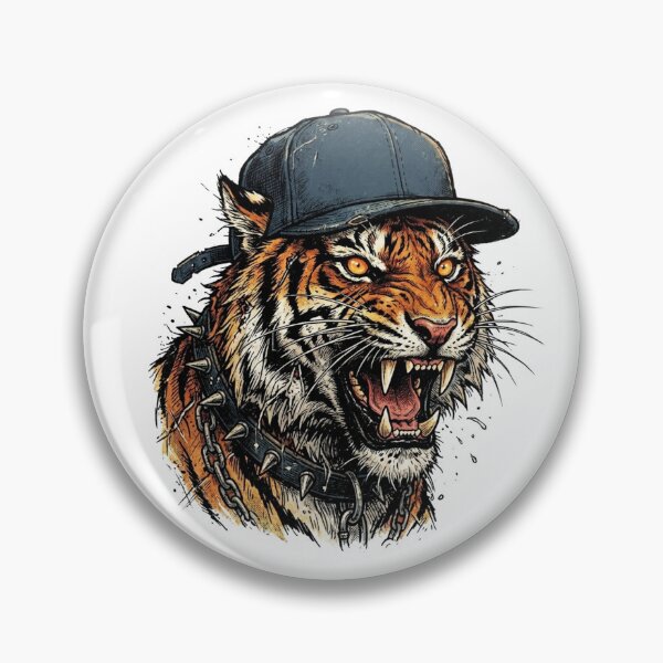Item preview, Tiger Mascot Wearing Baseball Cap designed and sold by SignalStatic.