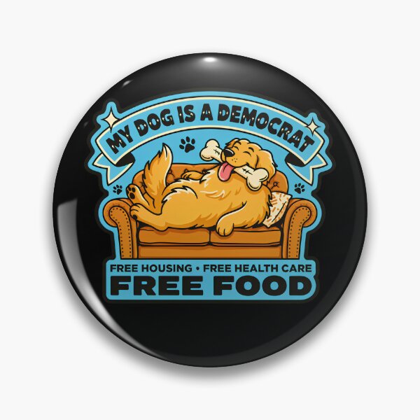 Item preview, My Dog is a Democrat Funny Golden Retriever Political Dog Gift designed and sold by DejvArtist.