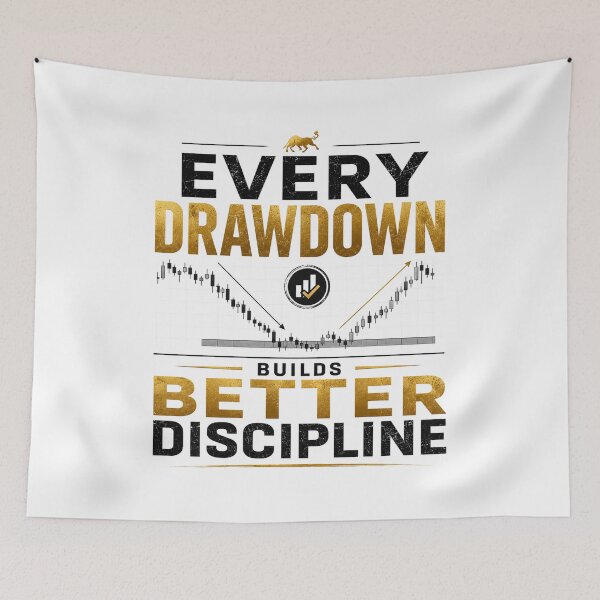 Item preview, Every Drawdown Builds Better Discipline | Forex Trading Quote | Trading Psychology | Day Trader Gift designed and sold by PipForgeStudio .