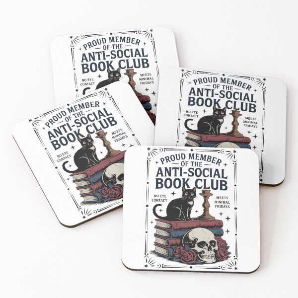 Item preview, Anti Social Book Club Member designed and sold by BobaTeeStore.