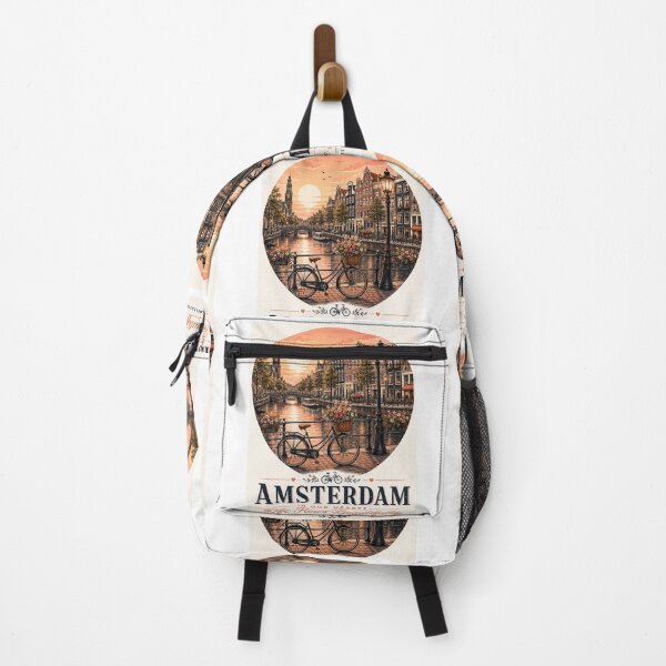 Item preview, Amsterdam In Our Hearts Life Flows Beautifully designed and sold by BagFactoryUK.
