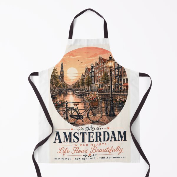 Item preview, Amsterdam In Our Hearts Life Flows Beautifully designed and sold by BagFactoryUK.