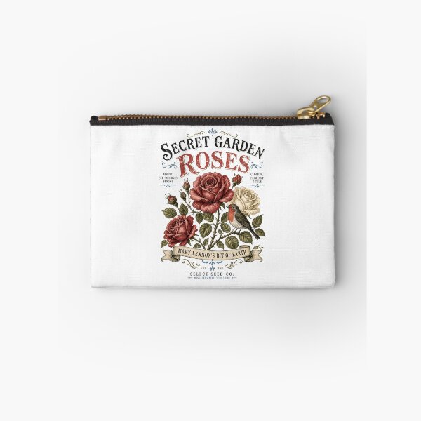 Item preview, Secret Garden Roses Mary Lennoxs Bit of Earth Vintage Botanical Robin designed and sold by Fenay Designs.