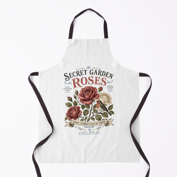 Item preview, Secret Garden Roses Mary Lennoxs Bit of Earth Vintage Botánico Robin designed and sold by Fenay Designs.