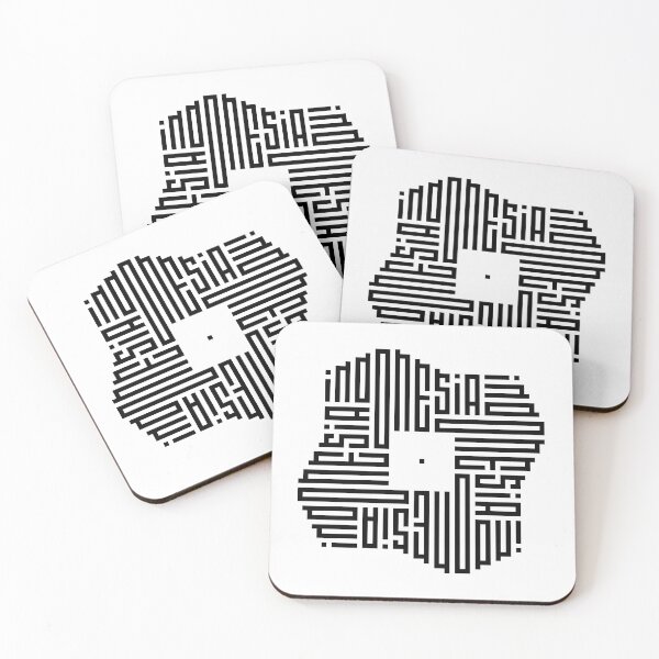 Item preview, INDONESIA | Black  | Modern Geometric Kufi Calligraphy | From Name to Art   designed and sold by FOR YOUR NAME.