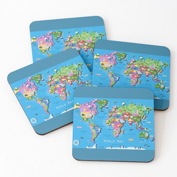 Item preview, Mapa del mundo ilustrado para niños por la artista Carla Daly. designed and sold by Carla Daly.