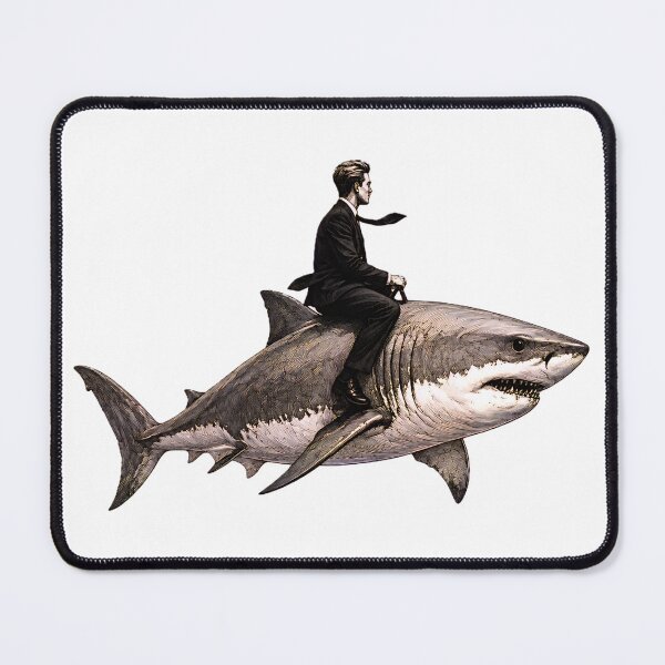 Item preview, Shark & man designed and sold by shymuscat.