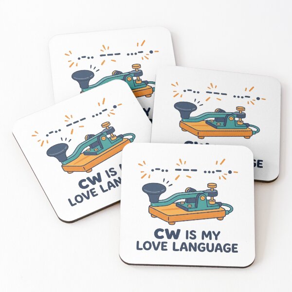 Item preview, CW Is My Love Language – Funny Ham Radio Gift Morse Code Telegraph Key Quote designed and sold by Sekla-Studio.
