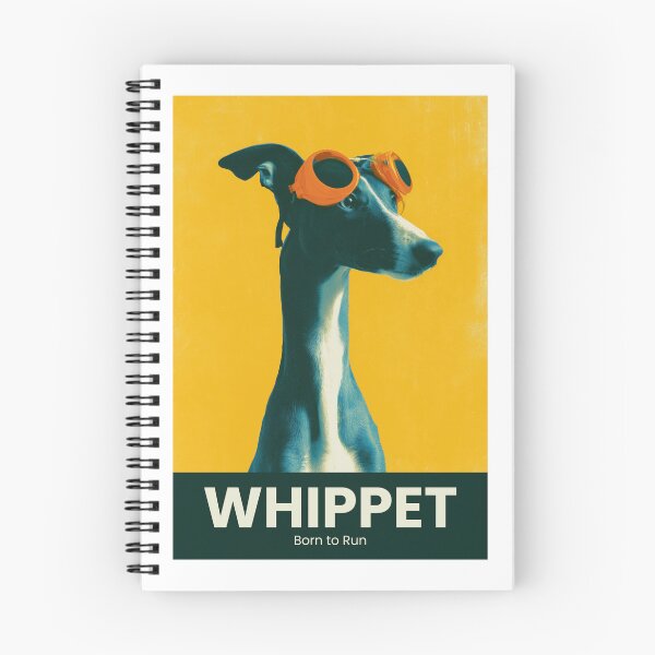 Item preview, Whippet Born To Run, Sleek Speed Wall Art designed and sold by MarkedArtPrints.