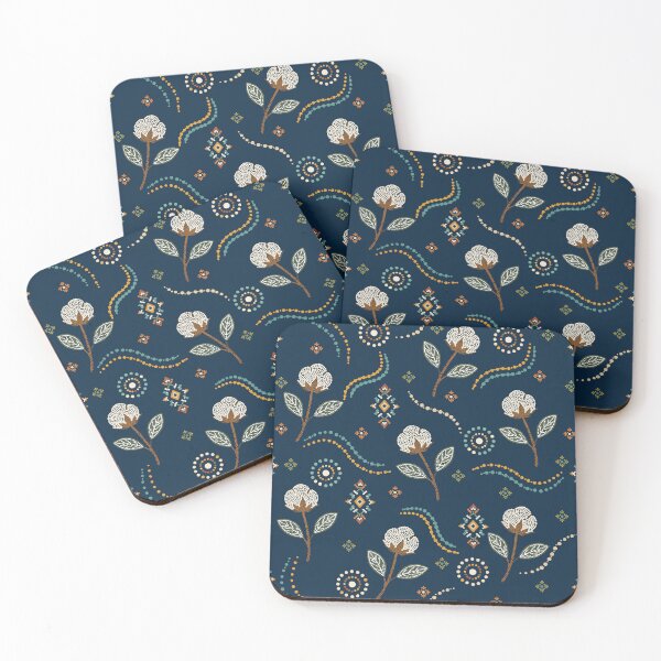 Item preview, Modern Isan Dot Textile Seamless Pattern with Cotton Flower designed and sold by Lannanun.