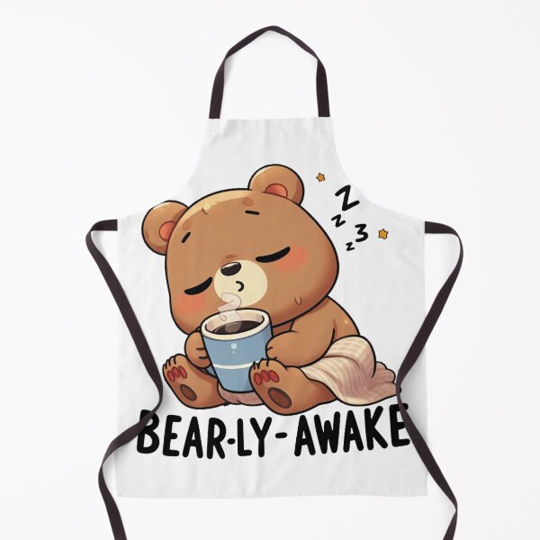 Item preview, Bearly Awake Funny Bear And Coffee designed and sold by FurAndFlaireg.