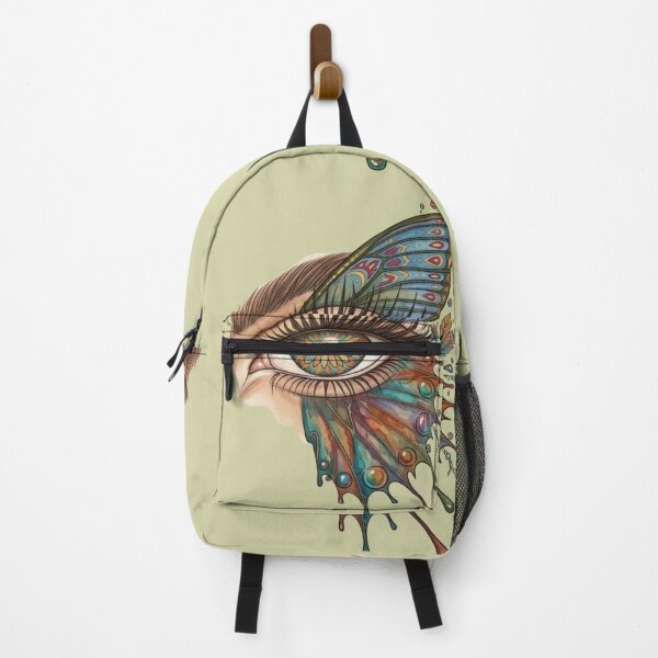 Item preview, Surreal Butterfly Eye Art - Vibrant Watercolor Dream designed and sold by DoodleIntricate.