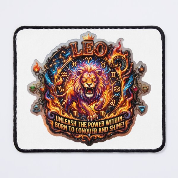 Item preview, Leo Unleash The Power Within Zodiac Fire Lion Art designed and sold by Zodiac Celestial Art.