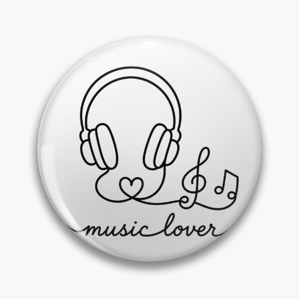 Item preview, Music Lover | Continuous Line style Headphones Design designed and sold by Little Moments Co..