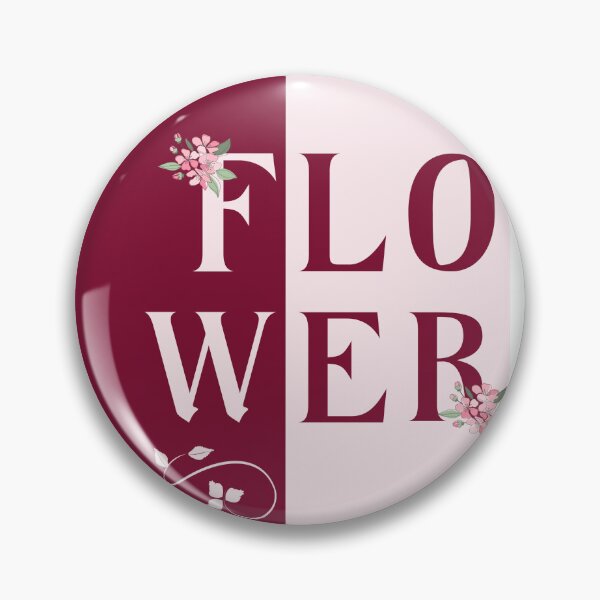 Item preview, Floral Typography - Pink and Burgundy FLOWER designed and sold by STKdesign62.
