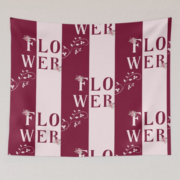 Item preview, Floral Typography - Pink and Burgundy FLOWER designed and sold by STKdesign62.
