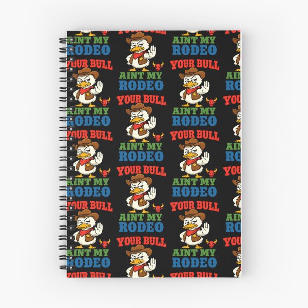 Item preview, Your Bull Ain't My Rodeo Funny Cowboy Duck designed and sold by TeeTimeTreasure.