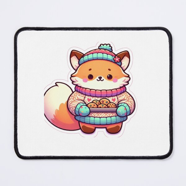 Item preview, Cozy Baking Fox | Cute Kawaii Fox with Cookies designed and sold by vigzhifushions.