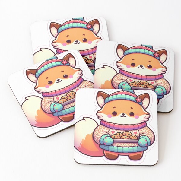 Item preview, Cozy Baking Fox | Cute Kawaii Fox with Cookies designed and sold by vigzhifushions.