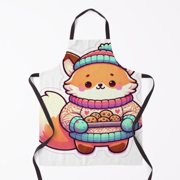 Item preview, Cozy Baking Fox | Cute Kawaii Fox with Cookies designed and sold by vigzhifushions.