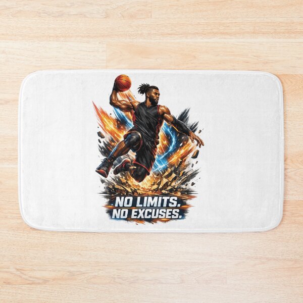 Item preview, No Limits No Excuses Basketball Warrior | Motivational Sports Graphic T-Shirt designed and sold by Graphic Therapist.