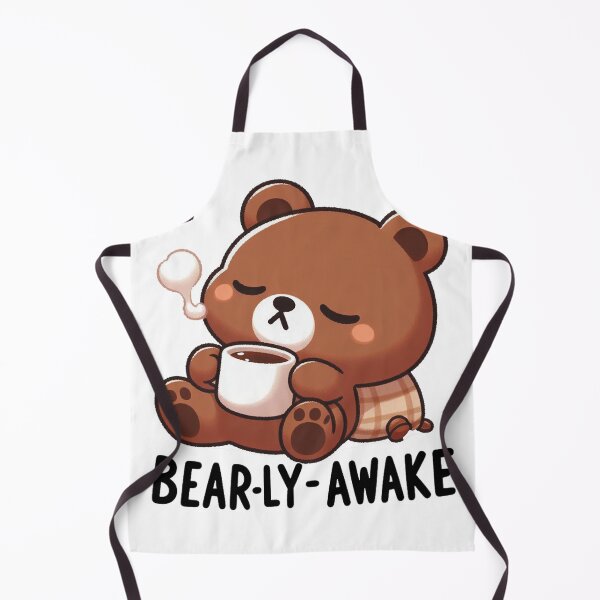 Item preview, Bearly Awake Funny Bear And Coffee designed and sold by FurAndFlaireg.