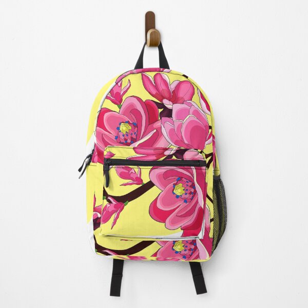 Item preview, branch magnolia flower red garden designed and sold by OrPolly.