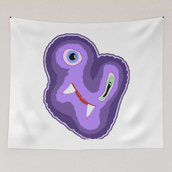 Artikelvorschau, Funny Purple Furry Monster entworfen und verkauft von anpollardStudio.