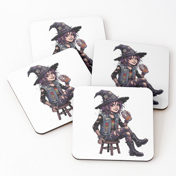 Item preview, Cute Witch Drinking a Soda designed and sold by SignalStatic.