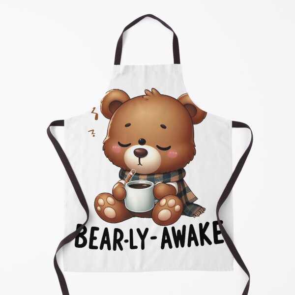 Item preview, Bearly Awake Funny Bear And Coffee designed and sold by FurAndFlaireg.