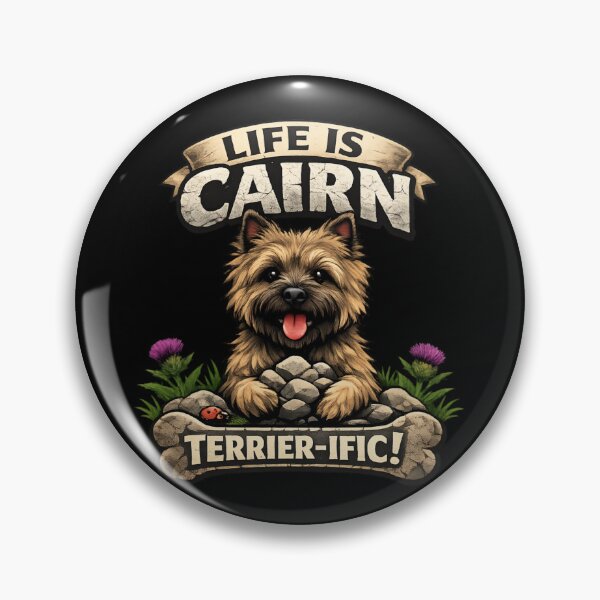 Item preview, Life Is Cairn Terrier-ific - Funny Cairn Terrier Dog Lover designed and sold by SidTastic .